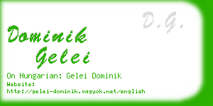 dominik gelei business card